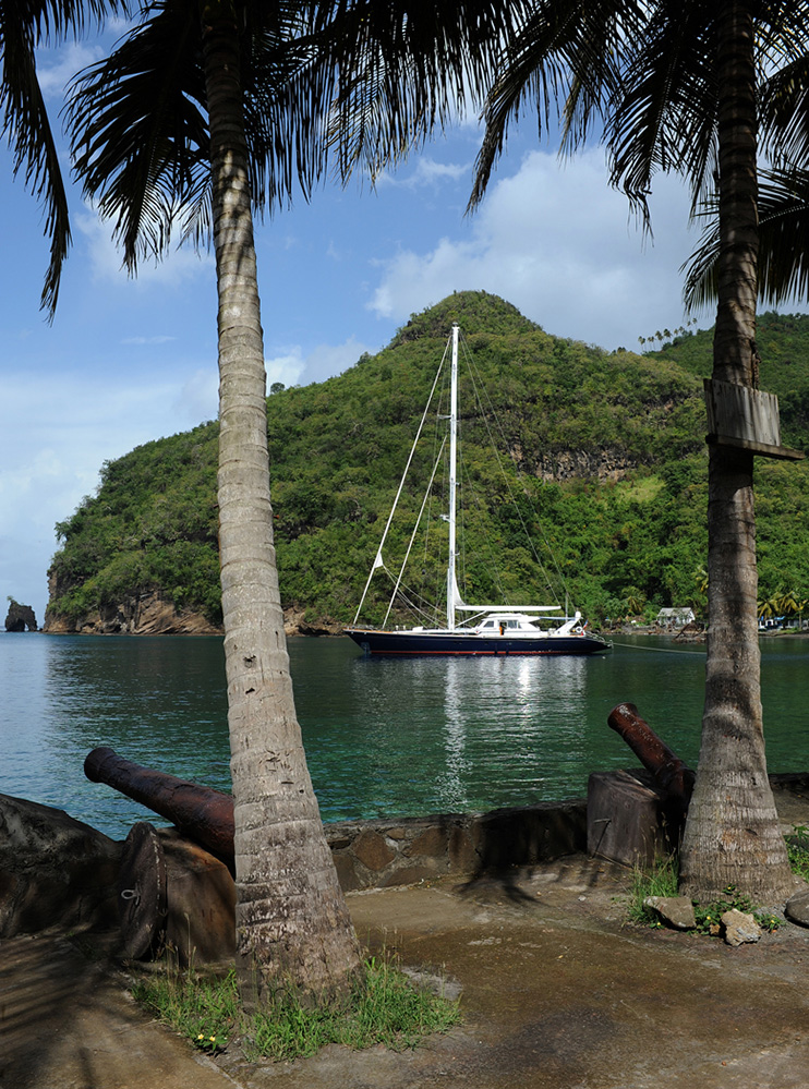 St Vincent and the Grenadines Yacht in Wallilabou Bay